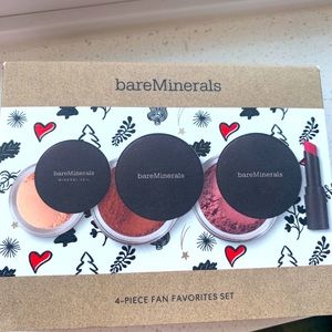 bareMinerals 4-piece fan favorite Set with mineral veil/warmth/blush/lipstick